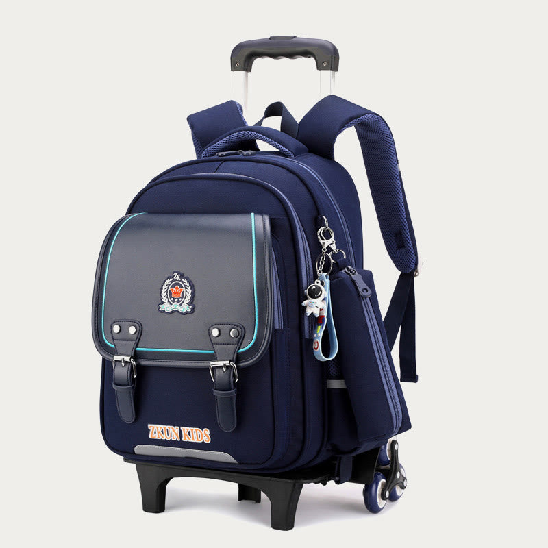 School Backpack For Kids Durable Waterproof Oxford Rolling School Bag