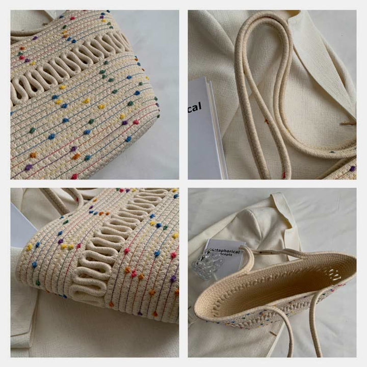 Tote Bag for Women Large Capacity Straw Beach Shoulder Bag