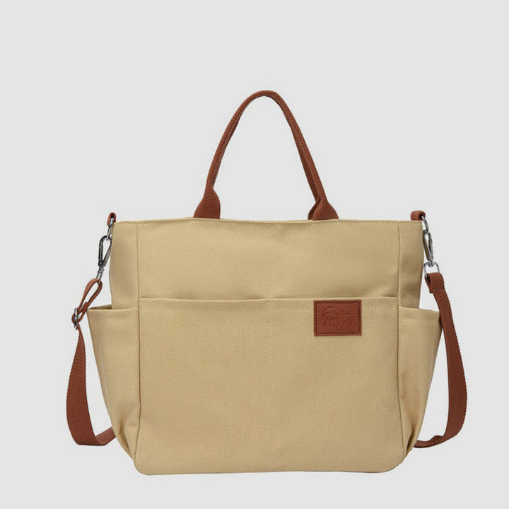 Simple Tote Bag For Women Daily Portable Canvas Crossbody Bag