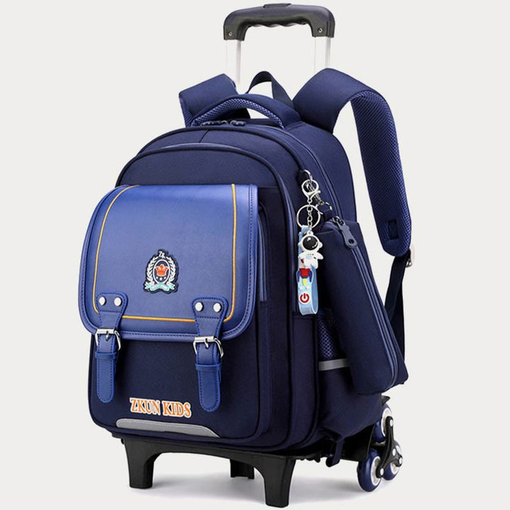 School Backpack For Kids Durable Waterproof Oxford Rolling School Bag