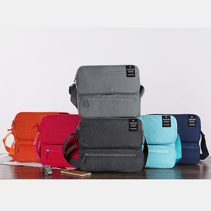 Multi-Compartment Multifunctional Messenger Bag Laptop Crossbody Bag