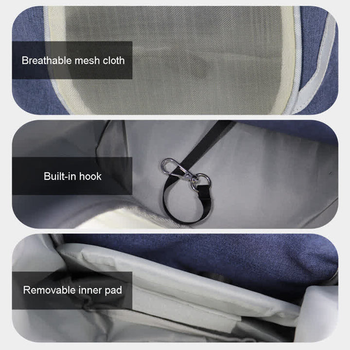 Comfortable Sturdy Reflective Sling Bag For Small Pet Cat Dog - image 8