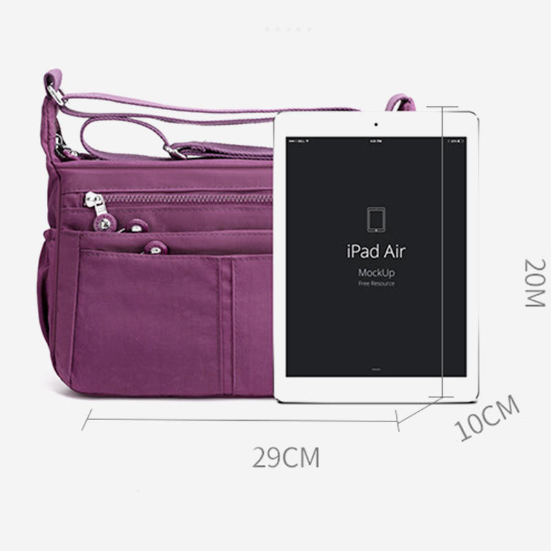 Multi-Pocket Large Capacity Waterproof Casual Crossbody Bag Shoulder Bag