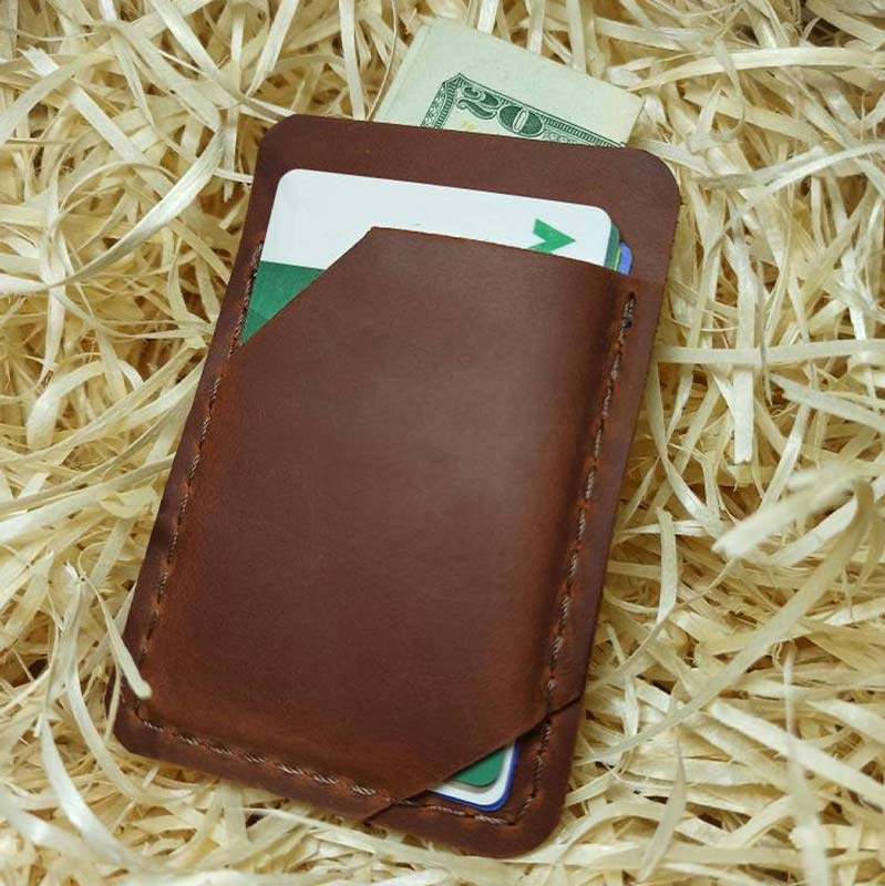 Leather Airtag Wallet Purse Personalized Mens Money Wallet Card Holder