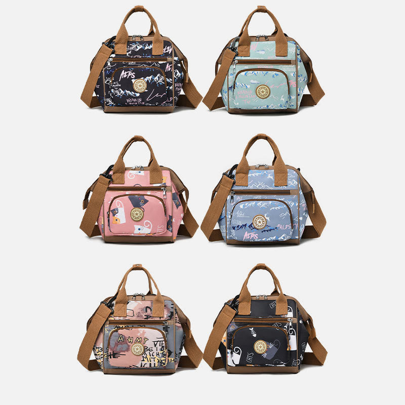 Functional Waterproof Crossbody Bag Convertible Mini Backpack Mommy Bag