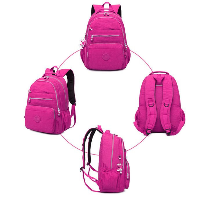Waterproof Nylon Backpack Lightweight Sports Travel Daypack Multi-Color Optionals