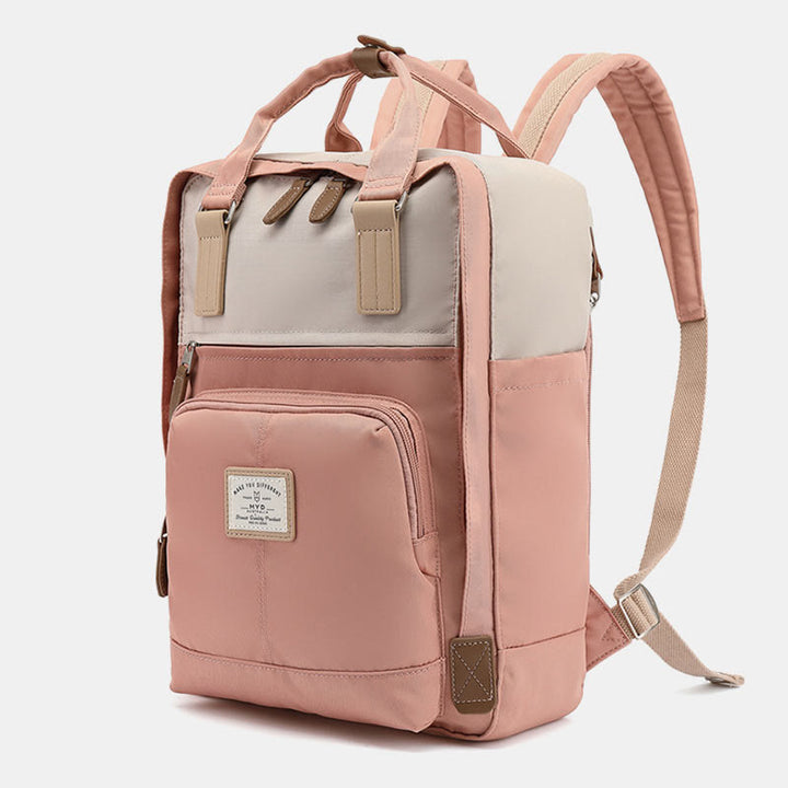 Backpack For Teenage Students Simple Lightweight Multi Pockets Computer Daypack