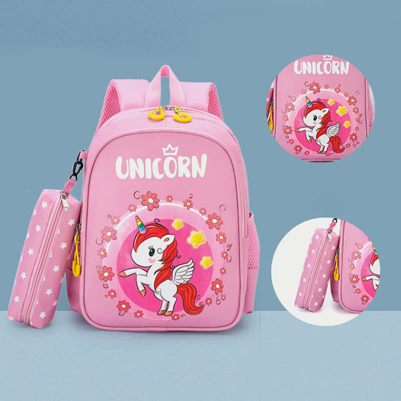 Backpack For Kids Cartoon Printing Cute Unicorn Kindergarten Schoolbag