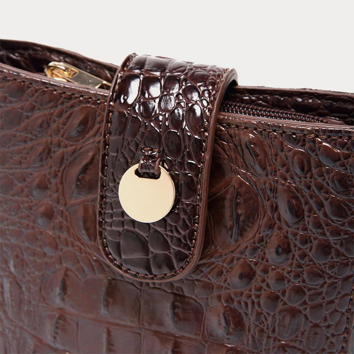 Crossbody Bag For Women Retro Crocodile Pattern Phone Bag