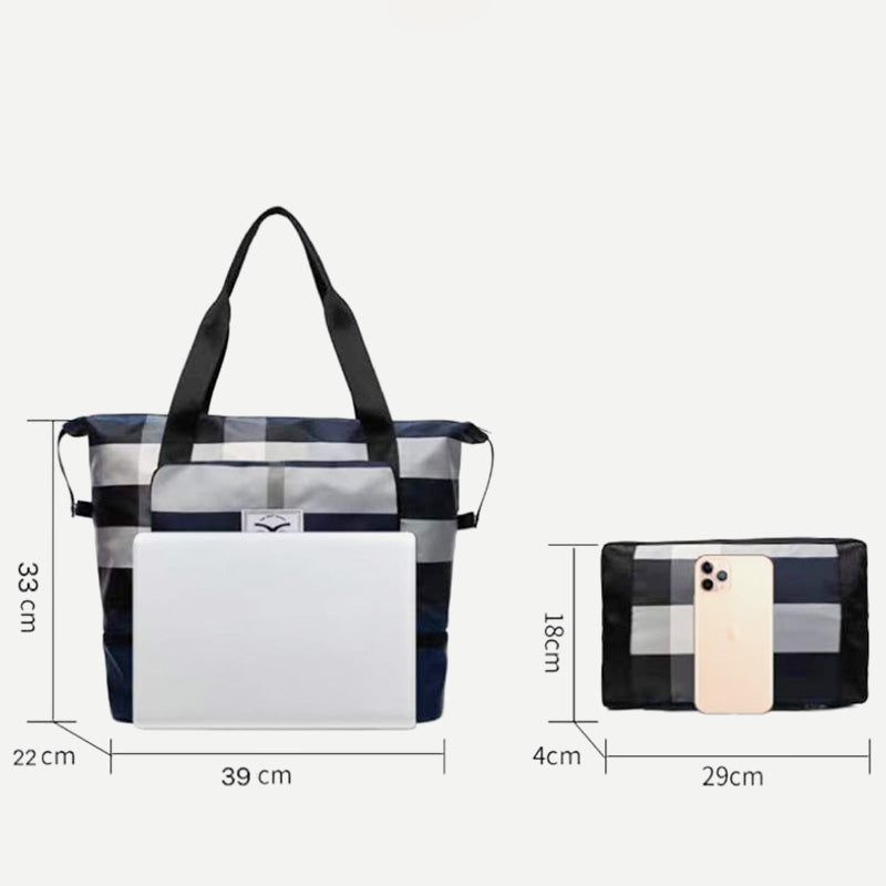 Travel Duffel Bag Sports Gym Shoulder Overnight Bag with Shoes Compartment