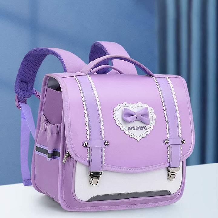 Backpack for Girls Boys Preschool Primary School Bookbag with Reflective Design - MediumOrchid - Small - image 13