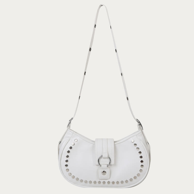 Rivet Crossbody Bag For Ladies Minimalist Punk Classic Purse