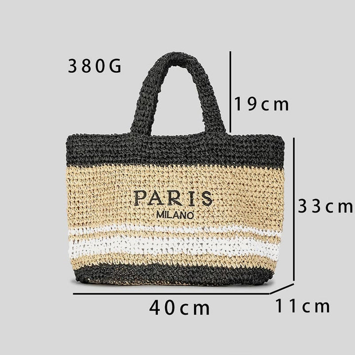 Beach Bag For Women Summer Beach Party Casual Straw Handbag