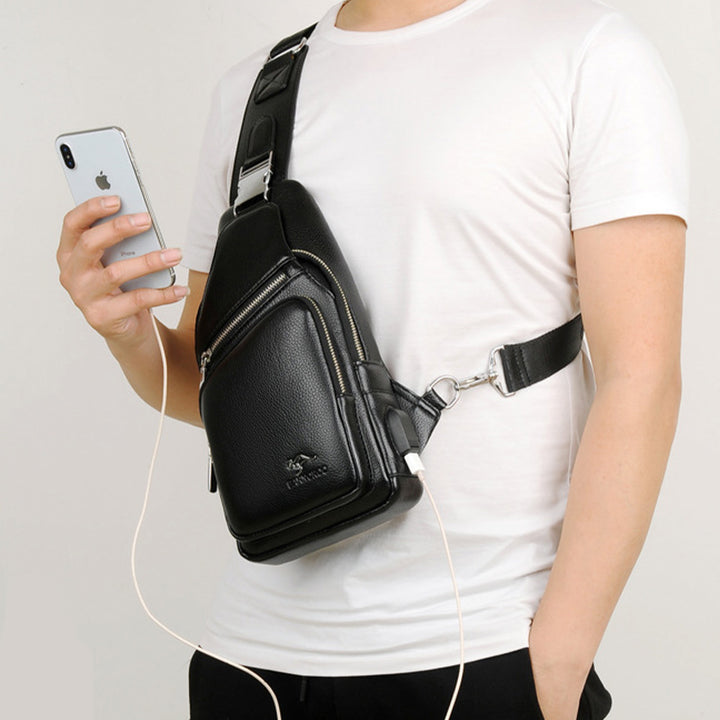 Anti-theft USB Charging Large Capacity Sling Bag
