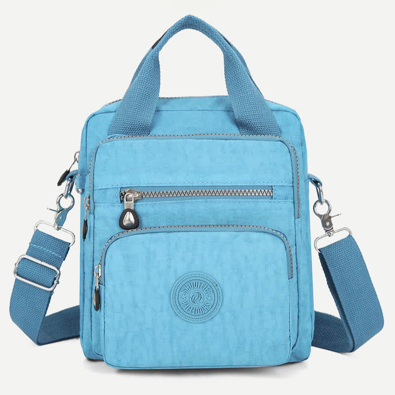 Lightweight Nylon Crossbody Bag for Women Multi-Pocket Handbag Shoulder Purses