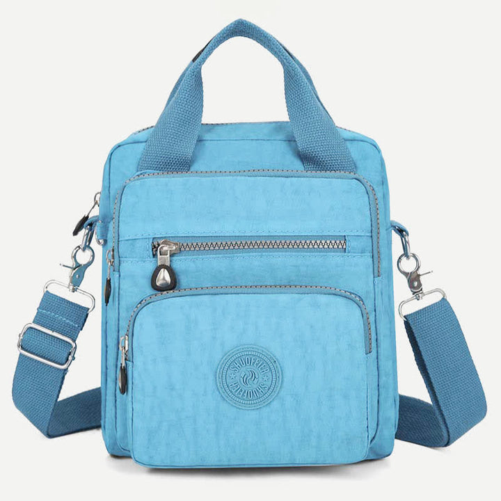 Lightweight Nylon Crossbody Bag for Women Multi-Pocket Handbag Shoulder Purses