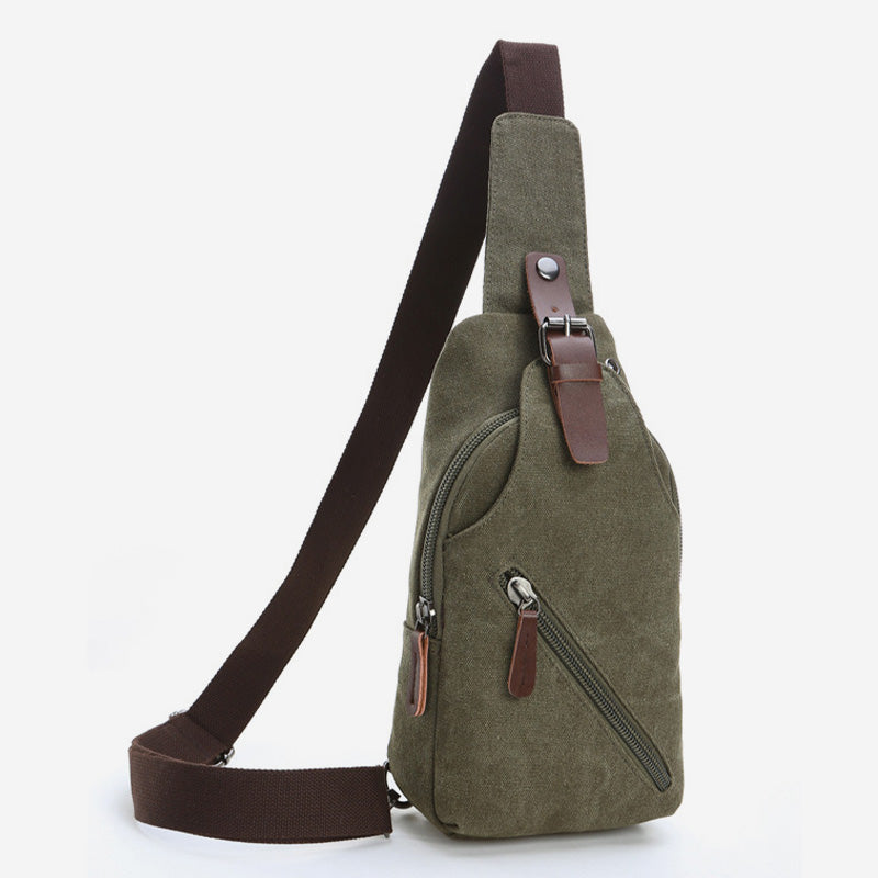 Multifunctional Vintage Canvas Sling Bag