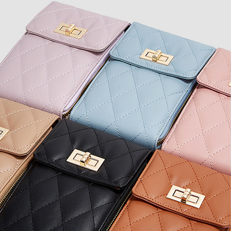 Phone Bag For Women Solid Color Slim Crossbody Coin Purse