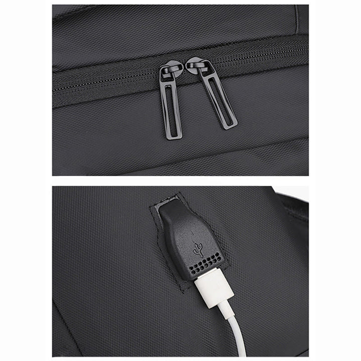 Gentle Backpack For Men USB Charging Business Large Laptop Bag