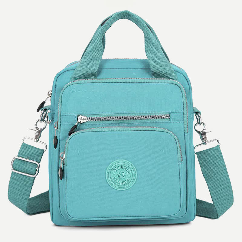 Lightweight Nylon Crossbody Bag for Women Multi-Pocket Handbag Shoulder Purses
