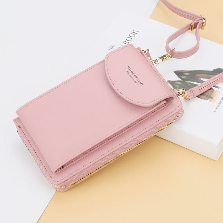 Large Capacity Elegant Long Crossbody Wallet With Phone Position