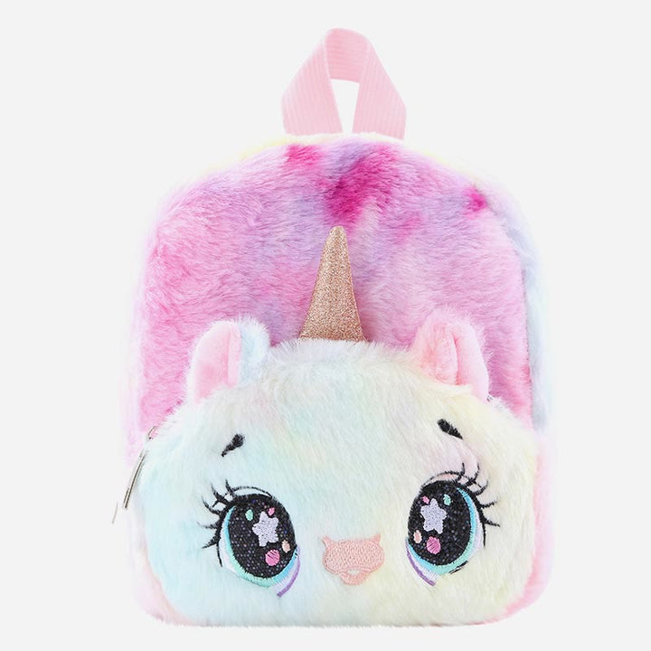 Backpack For Women Unicorn Furry Cute Cartoon Toddlers Kids Schoolbag