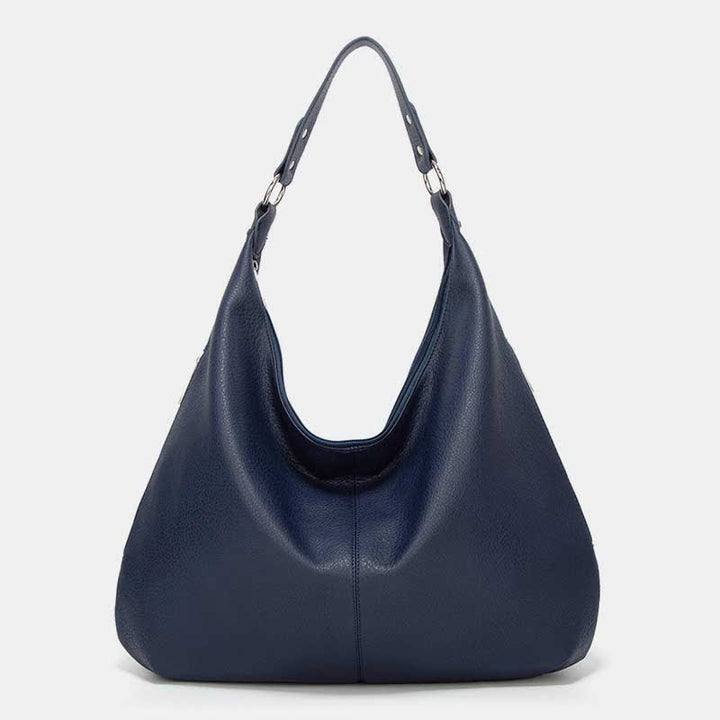 Large Soft Leather Hobo Bag Handbag Tote Everyday Purse for Women - MidnightBlue - image 16