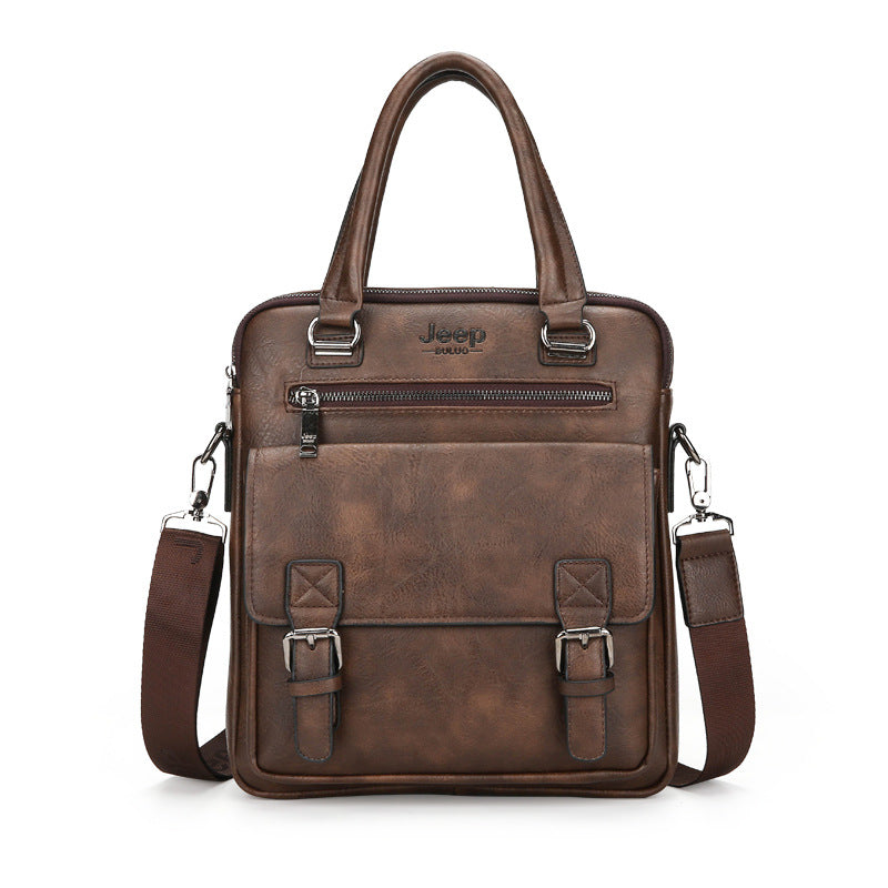 Vintage Briefcase for Men Laptop Computer Business Travel Messenger Bag