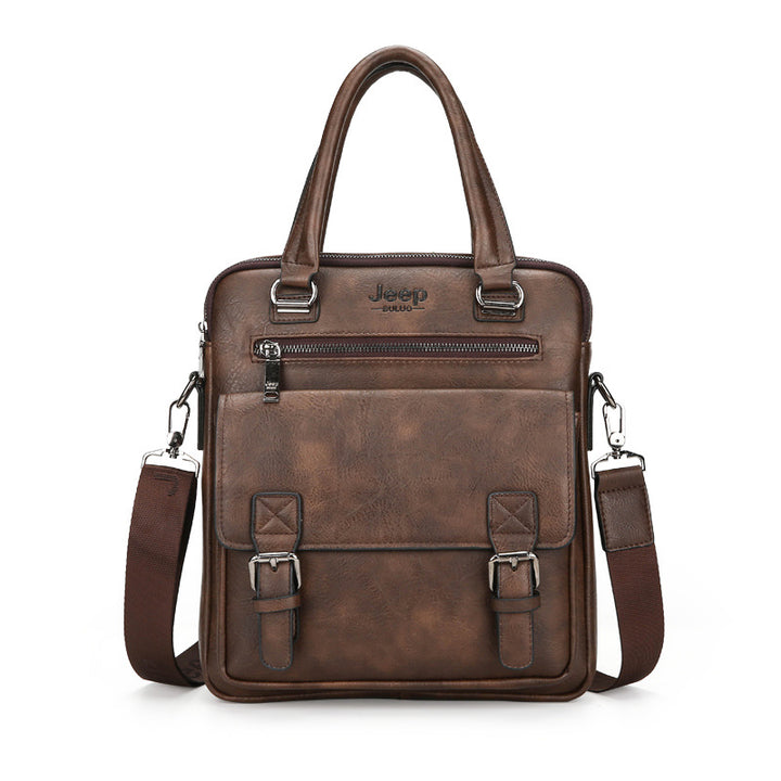 Vintage Briefcase for Men Laptop Computer Business Travel Messenger Bag