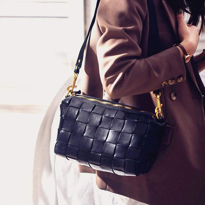Crossbody Bag For Women Wide Strap Retro Large Capacity Bag