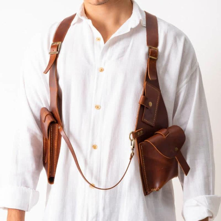 Medieval Underarm Shoulder Holster Phone Bag Wallet Pocket Card Holder