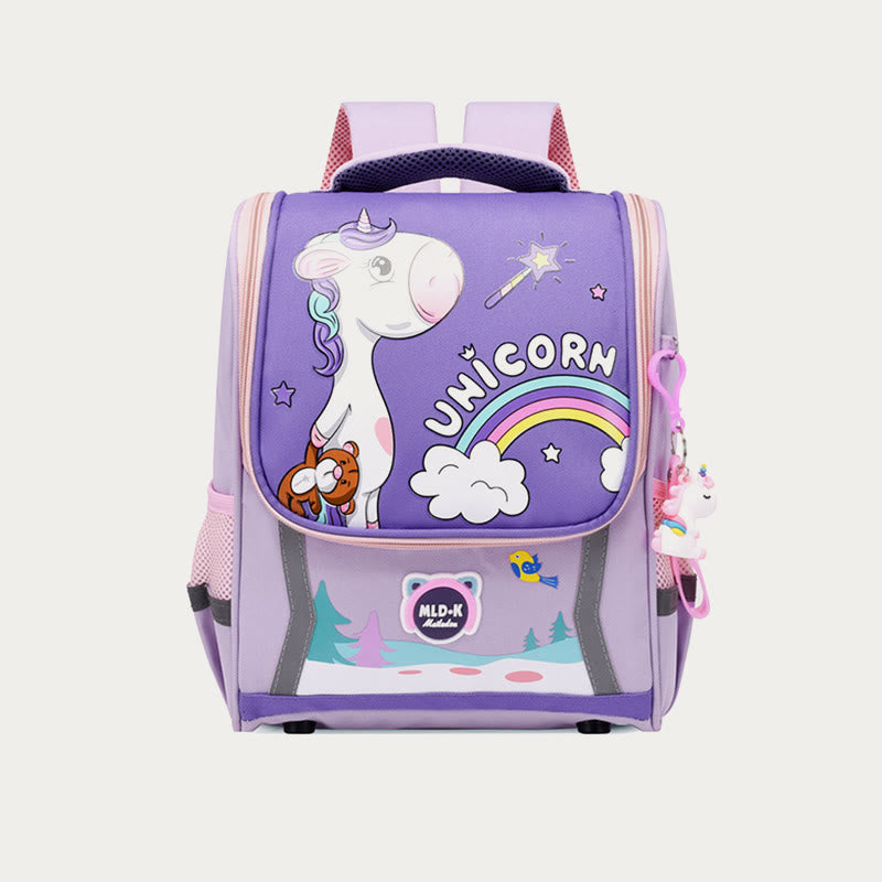 Backpack For Kids Cute Cartoon Unicorn Dinosaur Oxford Schoolbag