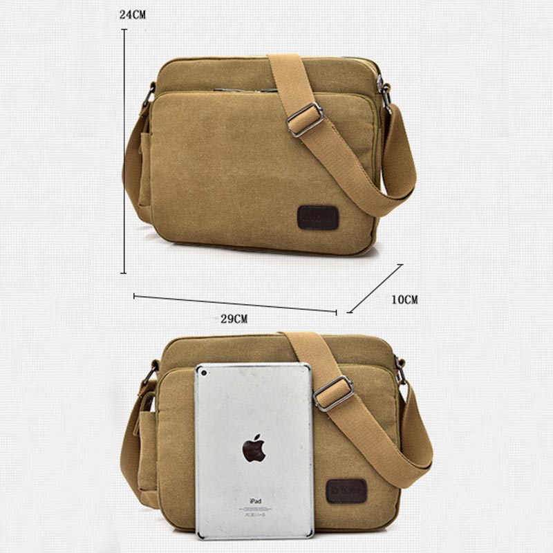 Large Capacity British Style Vintage Messenger Bag