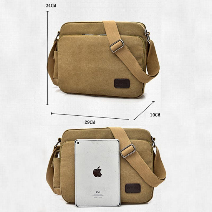 Large Capacity British Style Vintage Messenger Bag