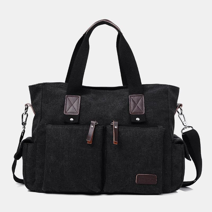 Laptop Tote Bag for Men Women Casual Canvas Work Handbag Purse