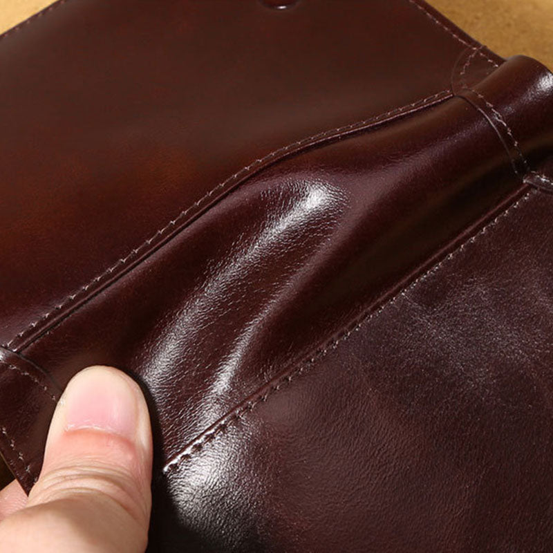 RFID Genuine Leather Vintage Card Holder Wallet