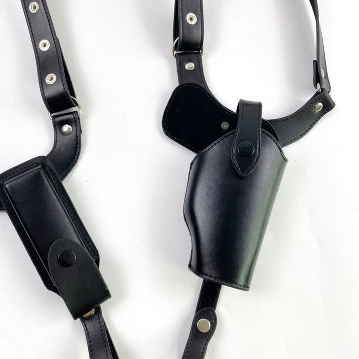 Leather Underarm Concealed Holster Adjustable Pocket Shoulder Armpit Bag