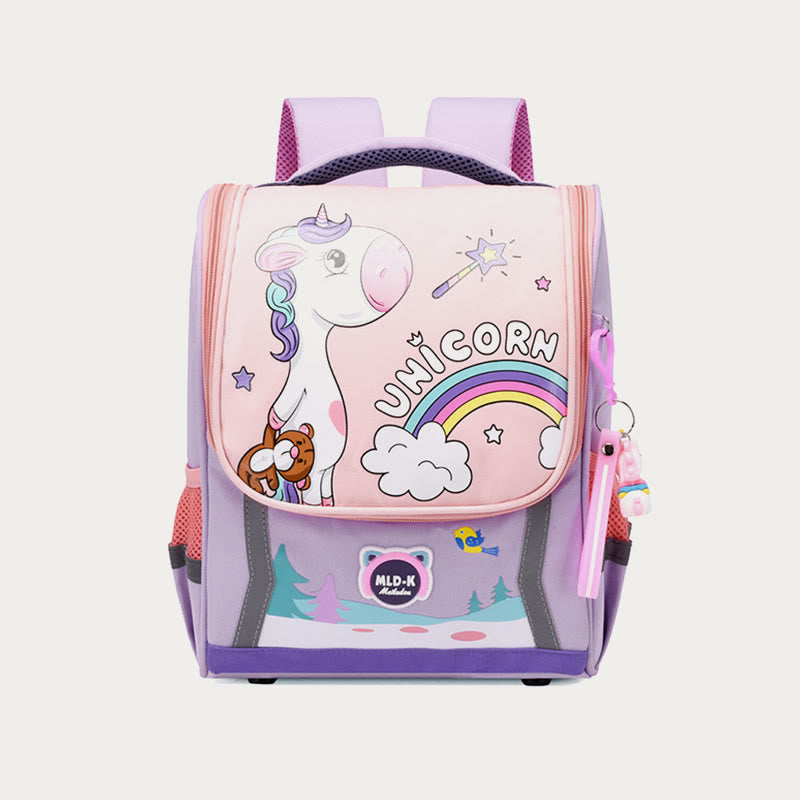 Backpack For Kids Cute Cartoon Unicorn Dinosaur Oxford Schoolbag
