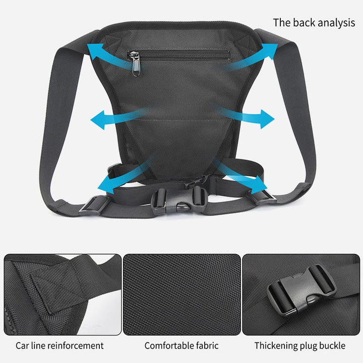 Leg Bag For Men Large Capacity Waterproof Polyester Phone Bag