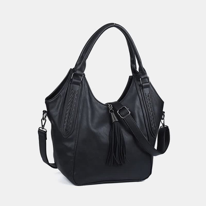 Hobo Bag for Women Tassel Ladies Handbags Leather Crossbody Shoulder Purse