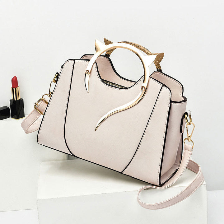 Cute Cat Shape Handle Bag Women Adjustable Strap Crossbody Purse