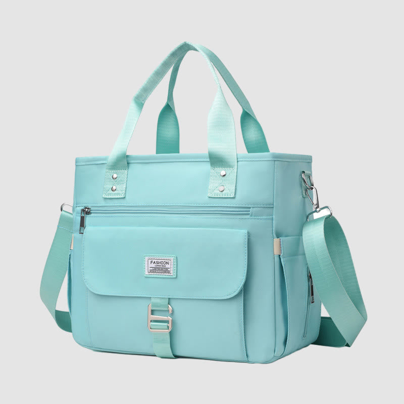 Tote For Outdoor Picnic Portable Multifunctional Waterproof Nylon Lunch Bag - DarkTurquoise - image 26