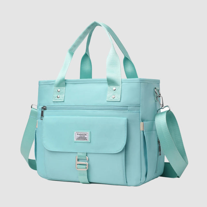 Tote For Outdoor Picnic Portable Multifunctional Waterproof Nylon Lunch Bag - DarkTurquoise - image 26
