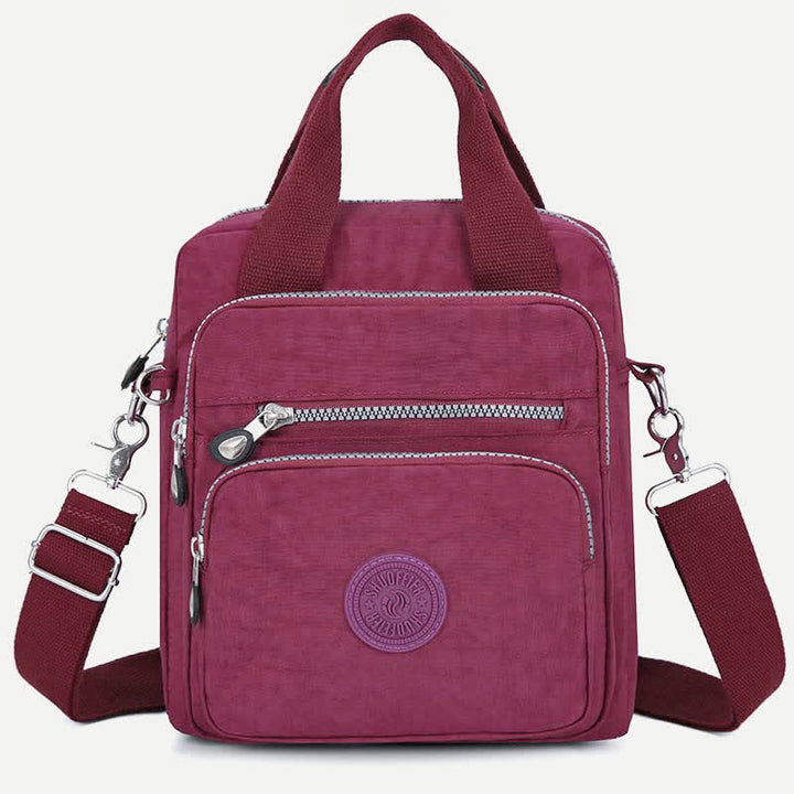 Lightweight Nylon Crossbody Bag for Women Multi-Pocket Handbag Shoulder Purses