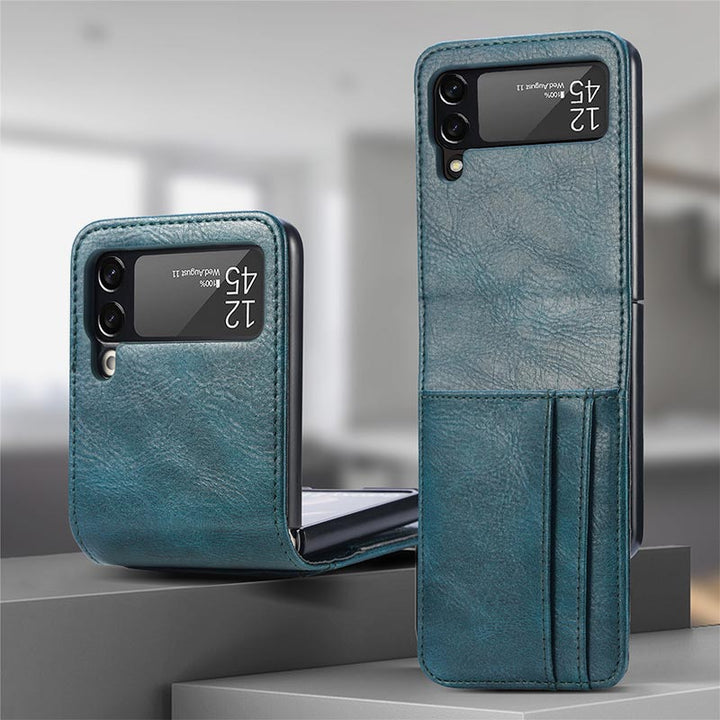 Samsung Galaxy Z Flip& Z Flip 3/4/5/6 Phone Case Leather Phone Bag with Multi-Slot