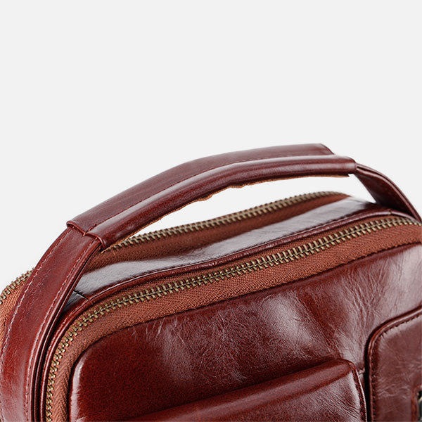 Large Capacity Multifunctional Leather Crossbody Bag