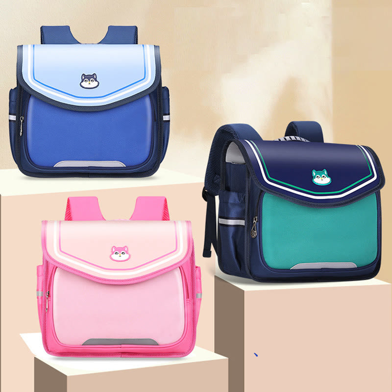 Backpack For Children Easy Carry Horizontal Clamshell Kindergarten School Bag