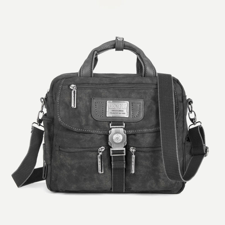 Messenger Bag For Men Vintage Canvas Large Capacity Briefcase