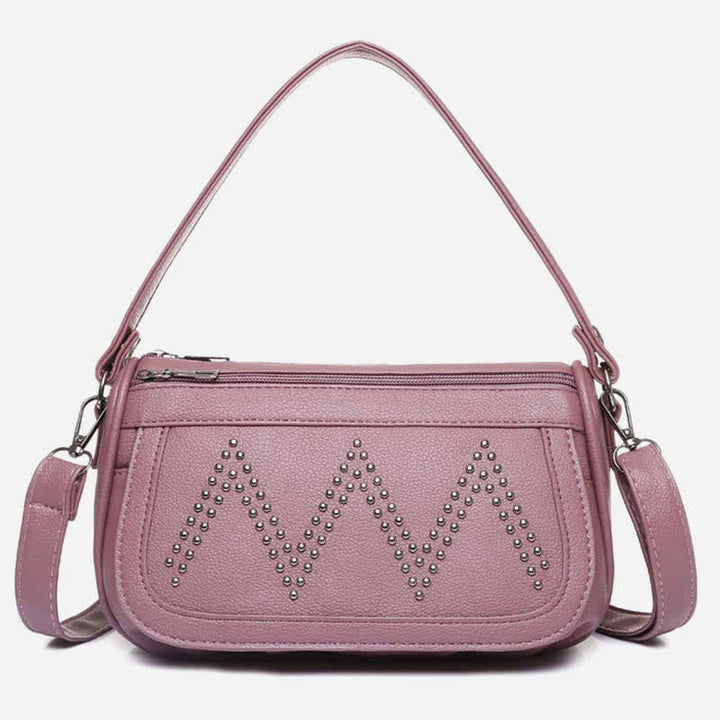 Fashion Rehinestone Shoulder Bag for Women Leather Satchel Crossbody Bag