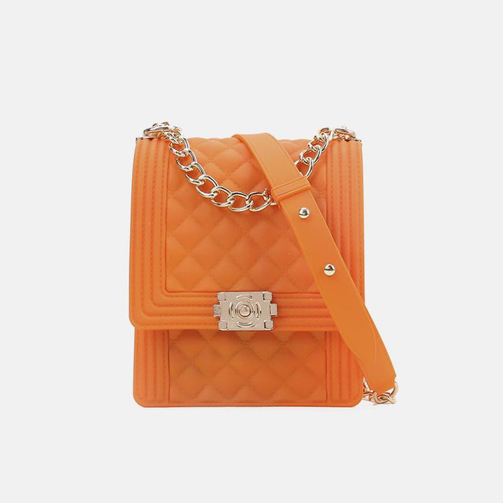 Multi-color Rainbow Jelly Crossbody Handbag